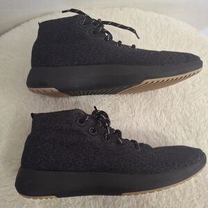 All Birds Wrum Black High-Top Men's Running Shoes Size 10.